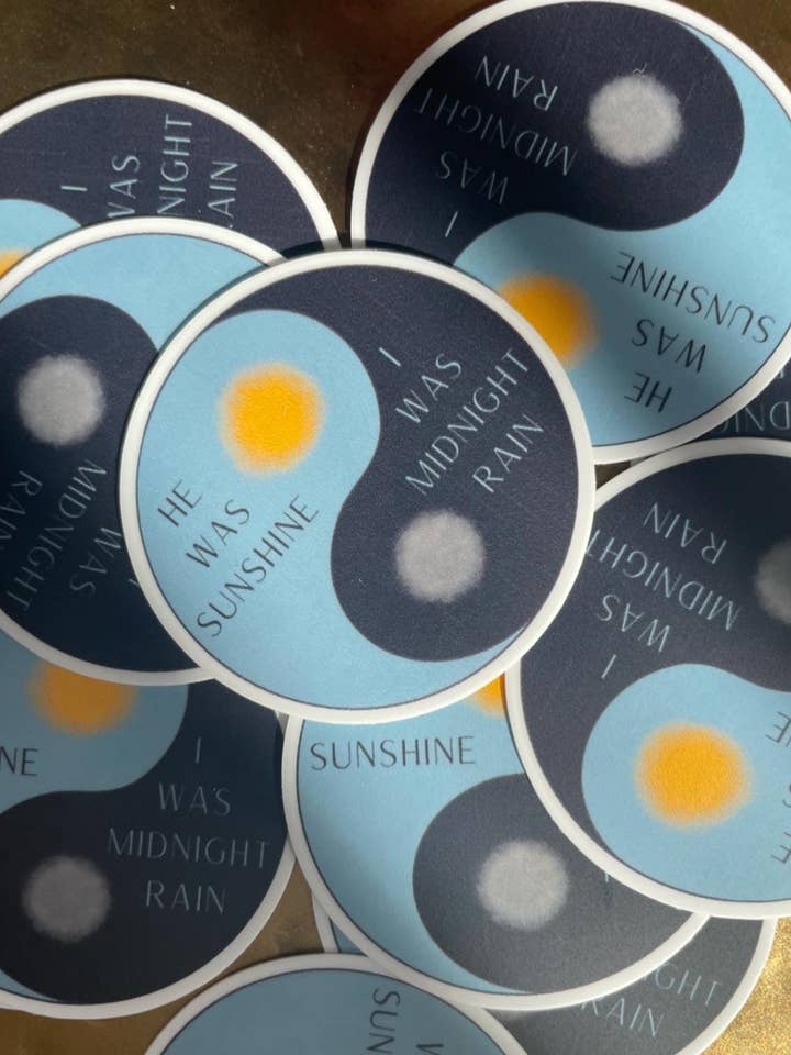 Midnight Rain Taylor Swift Sticker | Taylor Swift Vinyl Stic for wholesale by HandsomePrintsDesignCo