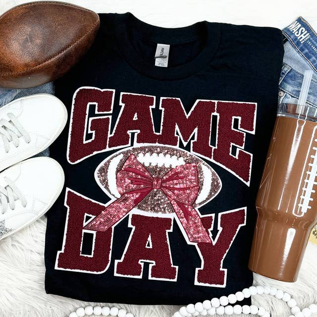 Game Day Football Patch Tee Game Day Football Patch Tee