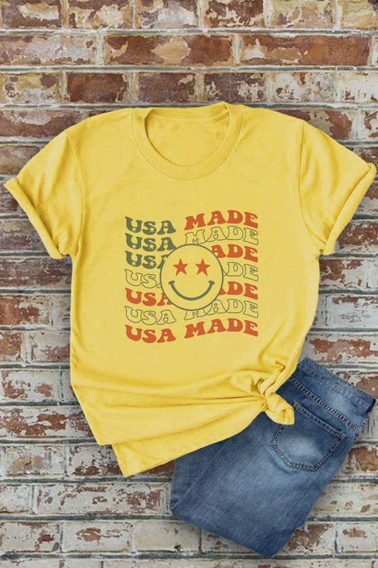 Top Avenue - Wholesale Screen Printed T-Shirt - Women's - USA Made, 4th of July, PLUS Unisex Round Neck Short Sleeve T-Shirt2