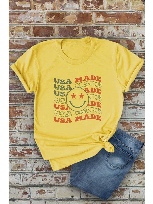 Top Avenue - Wholesale Screen Printed T-Shirt - Women's - USA Made, 4th of July, PLUS Unisex Round Neck Short Sleeve T-Shirt2