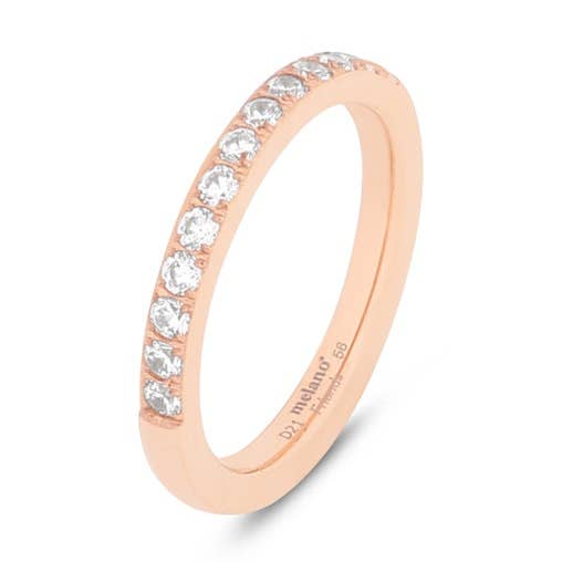 Saddy Eternity Ring roségoud 2,5 mm voor wholesale door Melano Jewellery