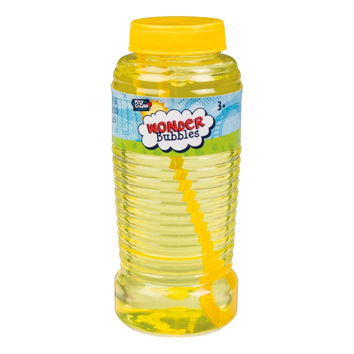 Toysmith - Wholesale Bubble Wand - Kids - Playground Classics Wonder Bubbles 8 oz, Assorted Colors3