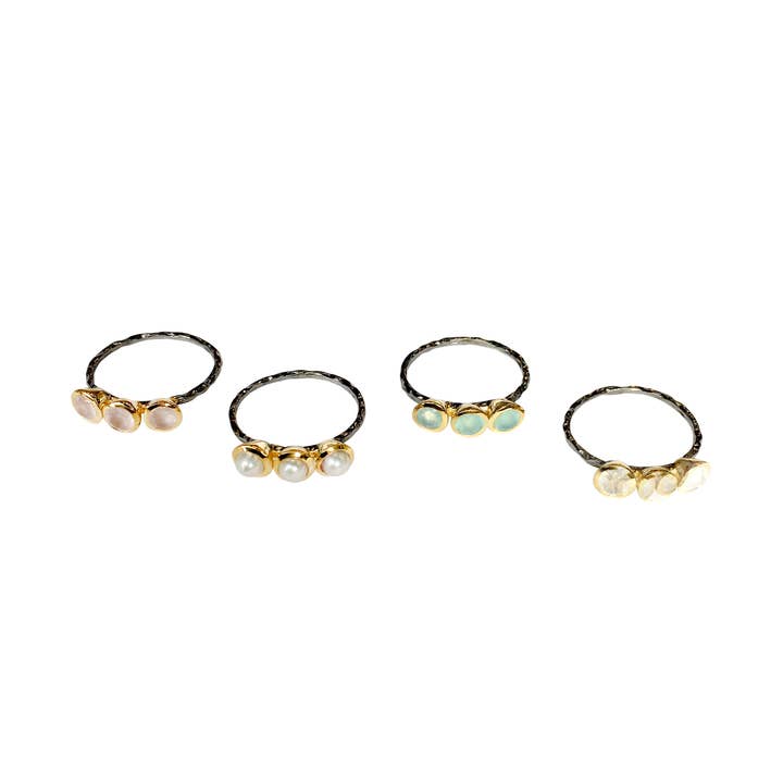 Treisi - Wholesale Multi-Stone Ring - Three wishes ring