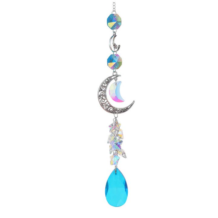 Dipped Shop – wholesale Suncatcher – 3+ Moon Star Crystal Suncatcher Hangings DPH19240