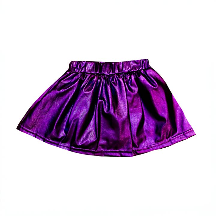 Purple Metallic Adult Skort for wholesale by Belle Cher