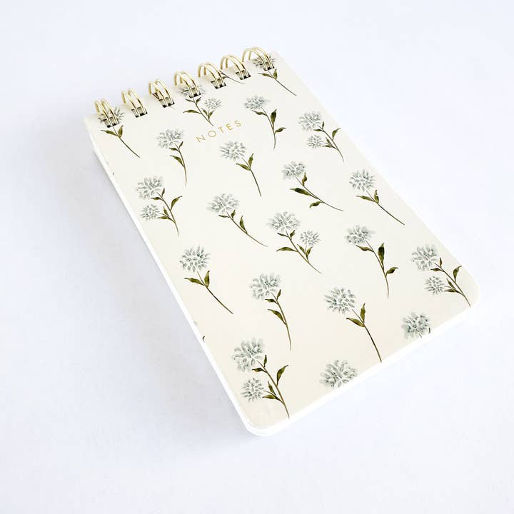 Beth Schneider Designs, LLC - Vente Blocs-notes - Bloc-notes Mini Spirale Chunky Aire Floral3