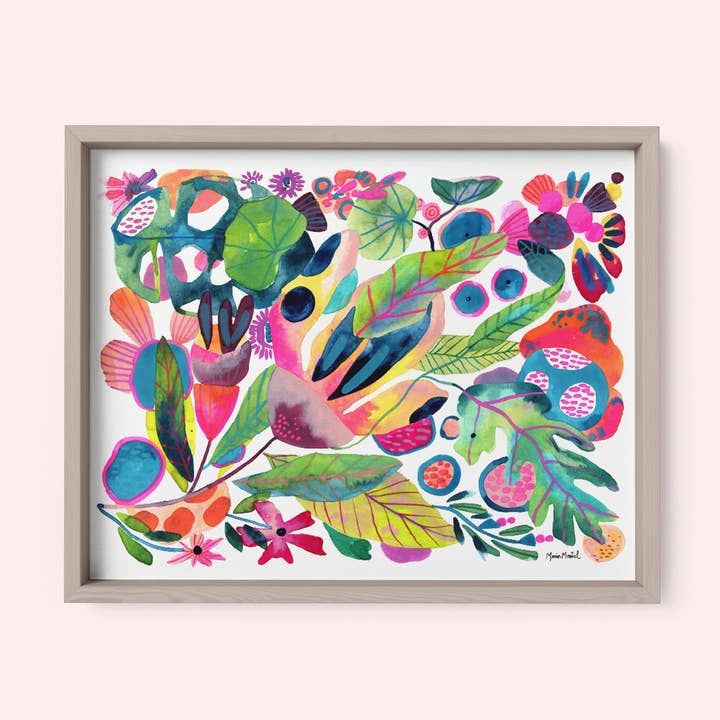 Limitierte Edition Kunstdruck „Bright Forest“ für den Großhandel von Maria Montiel Studio