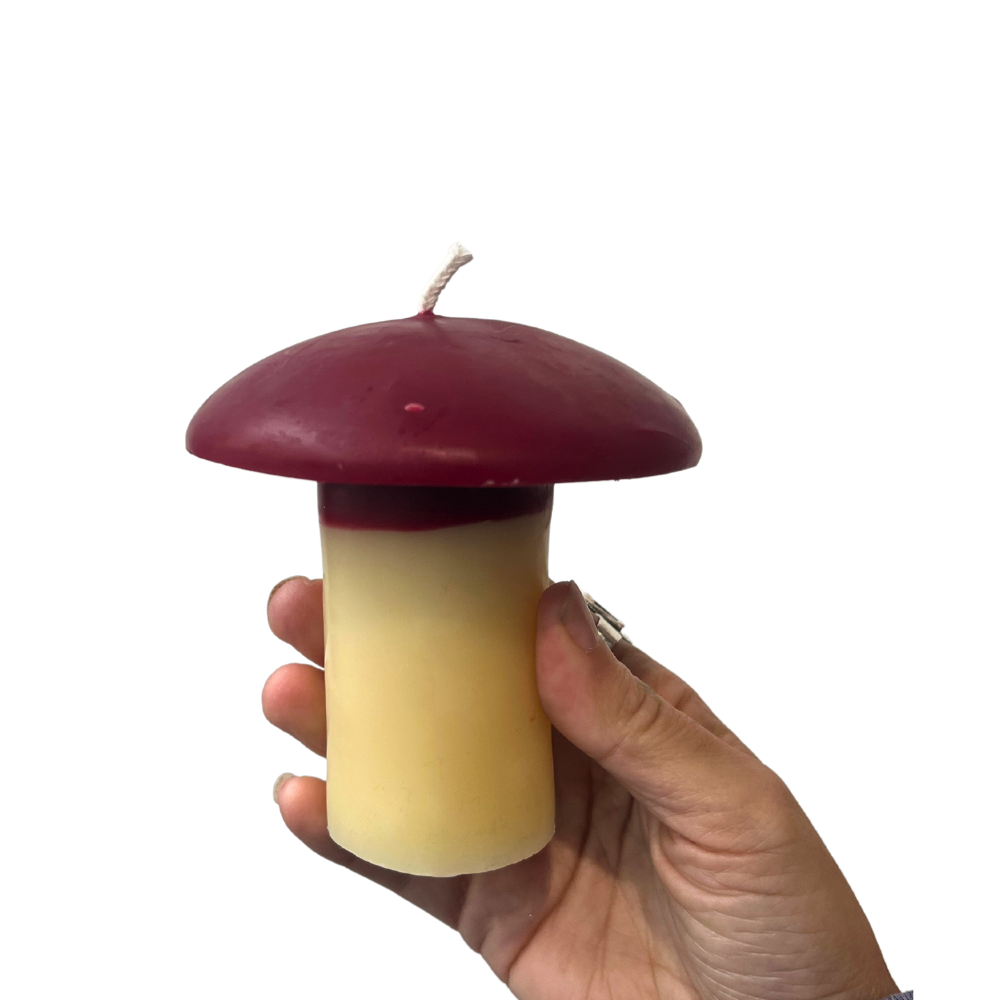 Freedom Rocks - Venta al por mayor Velas de diseño llamativo - Vela grande de cera de abejas con forma de hongo de 4 pulgadas de alto9