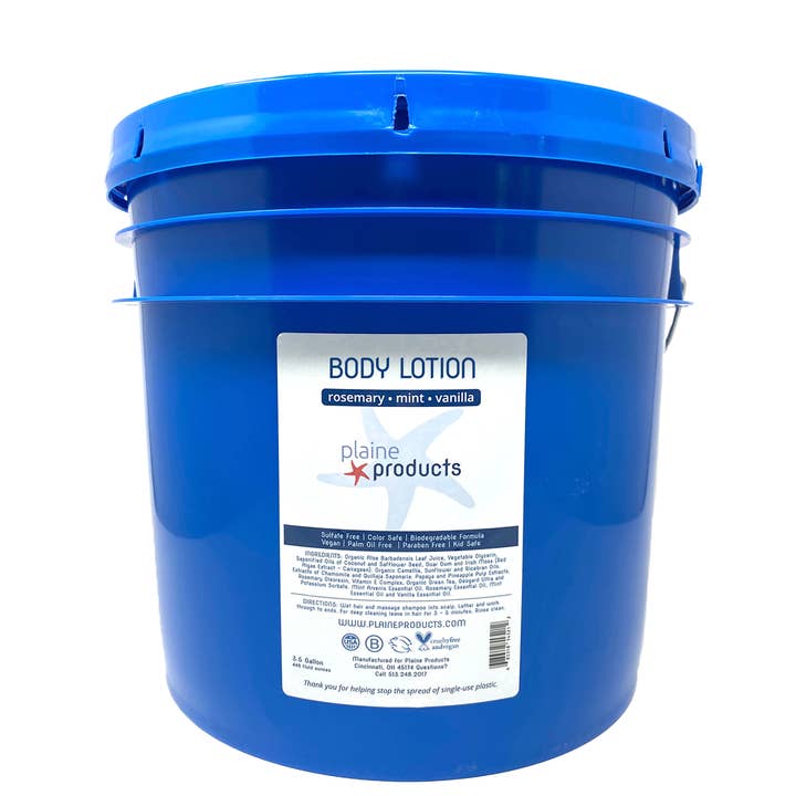 Plaine Products - Wholesale Body Cream/Lotion - Reusable 3.5 Gallon Bulk Body Lotion (pump not included)