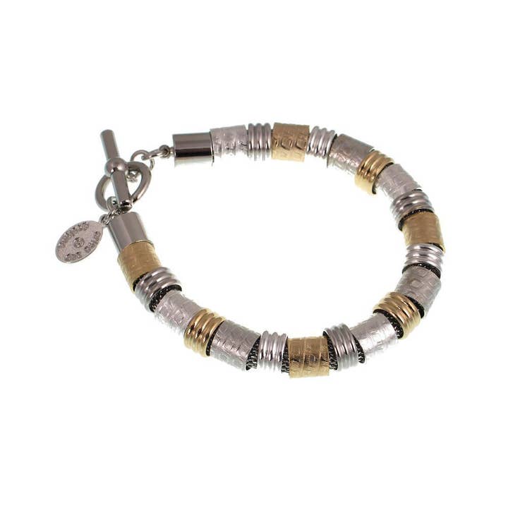 Braccialetto in maglia tubolare strutturata per la vendita all'ingrosso da parte di Erica Zap Designs