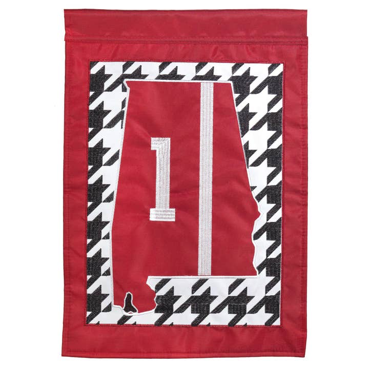 😲 Grand drapeau à applique #1 de l'Alabama pour la vente par Magnolia
