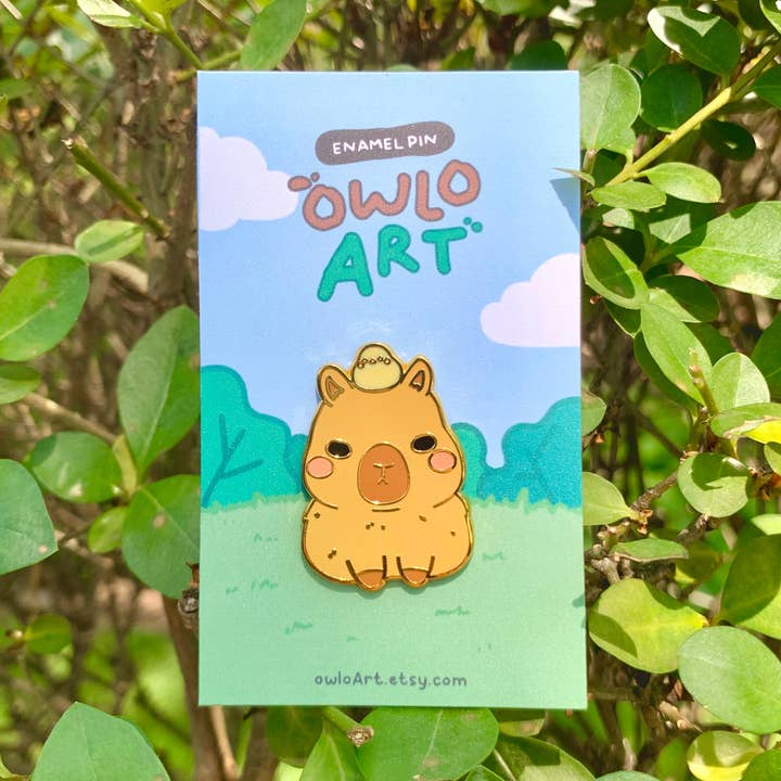 Capybara og andeemaljestift for engroshandel hos owloArt