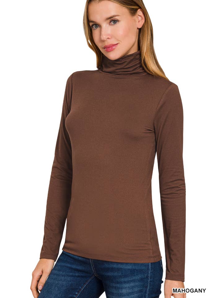 Vanilla Monkey - Wholesale Knit Top - Women's - Premium Microfiber Mock Neck Top4