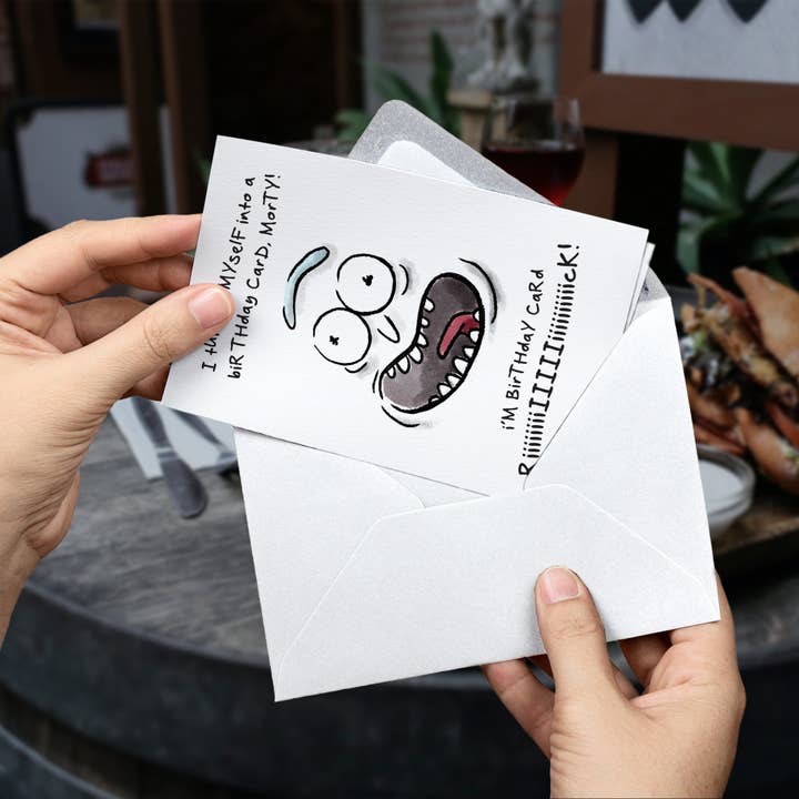 Aaron Millard Illustration - Vente Cartes d'anniversaire - Carte d'anniversaire « Je suis grand-père Richard » - Carte d'anniversaire Science Duo2