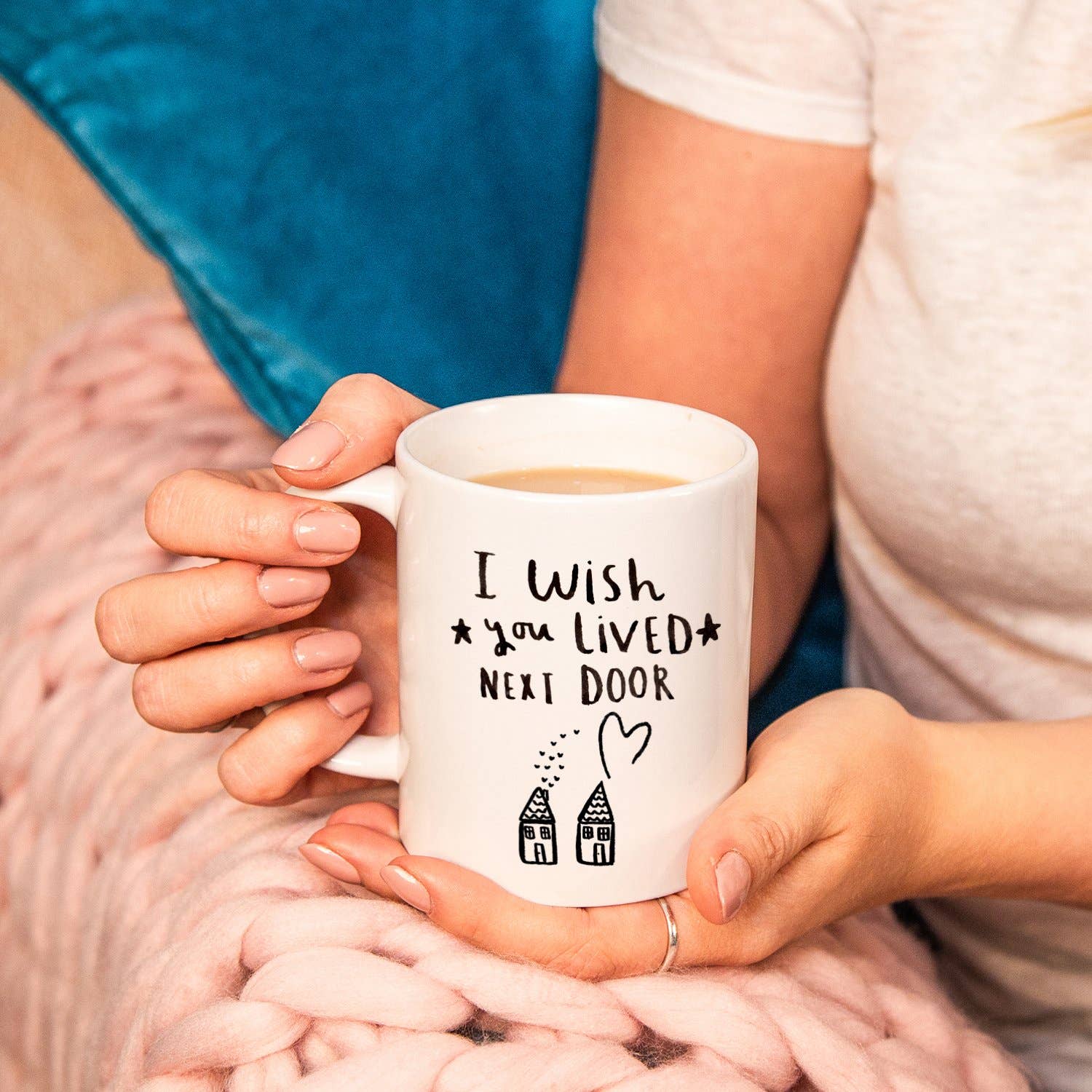 Ellie Ellie LTD - Wholesale Coffee Mug - 'I Wish You Lived Next Door' Friendship Mug3