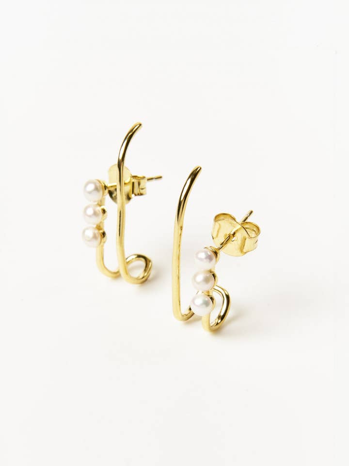 Luminous Pearls Øreringe | Sølv 925 for engroshandel hos DEMARCA