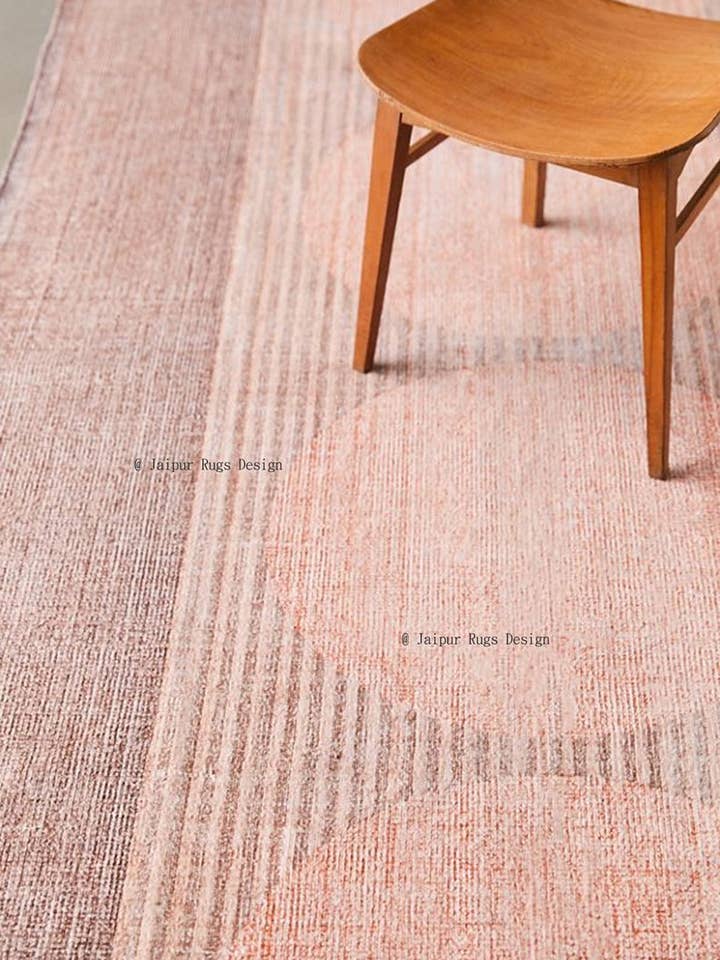 Tapis Sunset rose fait main pour la vente par Homesoul