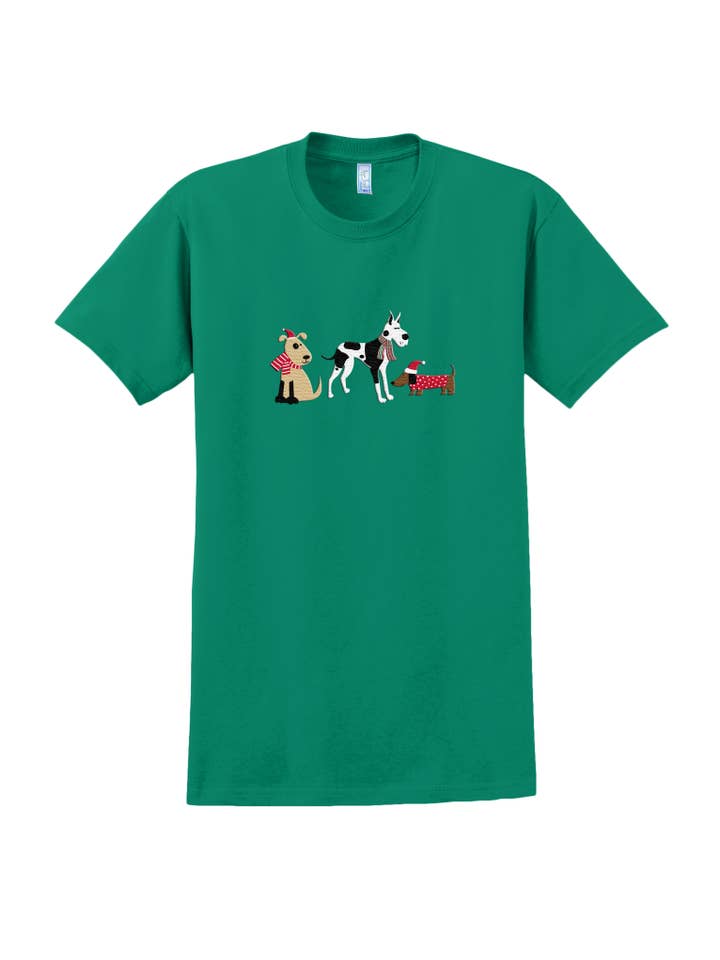 MCCC Sportswear - Wholesale Screen Printed T-Shirt - Women's - Holiday Dogs Tee