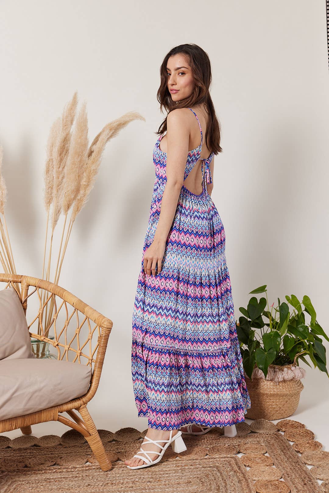 Escandelle Paris - Wholesale Dress - Women's - Strappy printed dress2