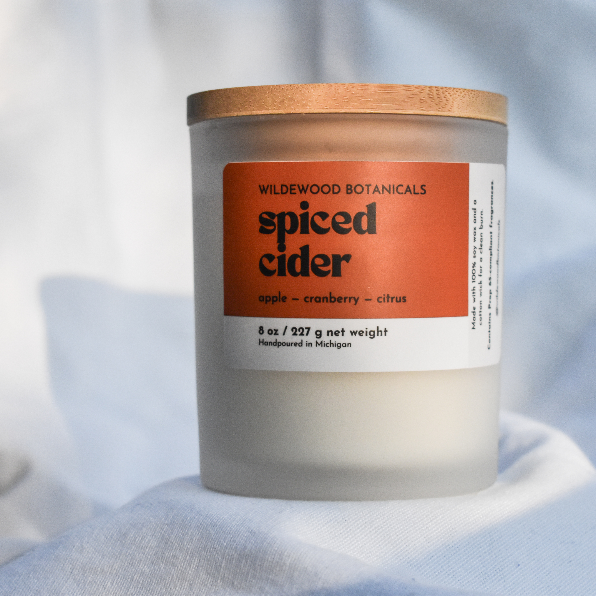 Wildewood Botanicals - Wholesale Jar/Filled Candle - Spiced Cider Soy Candle1