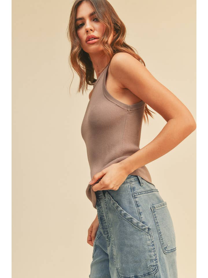 MIOU MUSE - Wholesale Tank Top - Women's - MMT1242 CLASSIC RIBBED TANK TOP11