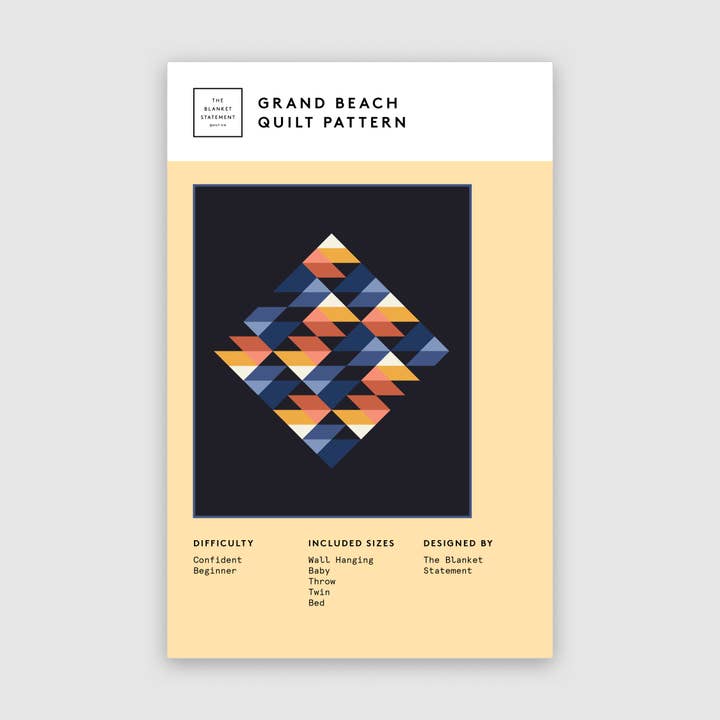 Grand Beach Paper Pattern for wholesale by The Blanket Statement