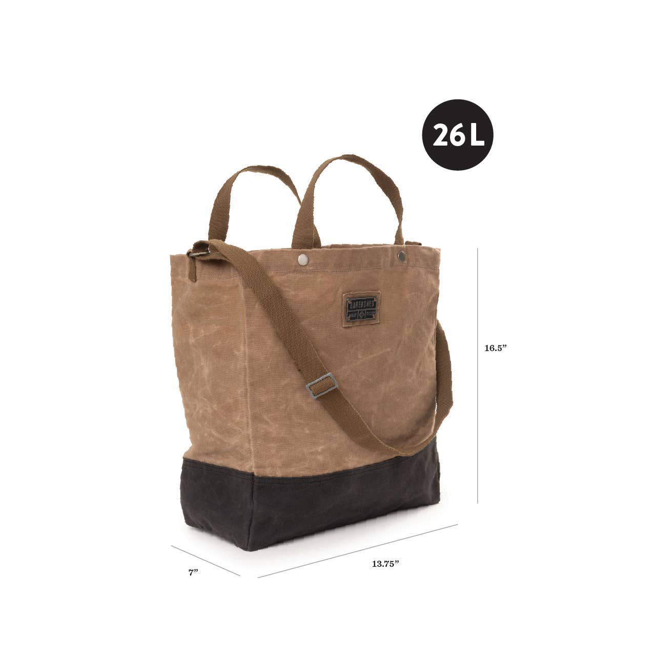 Barebones - Wholesale Tote Bag - Unisex - Neelum Oversized Tote Bag -Waxed Canvas Bag1