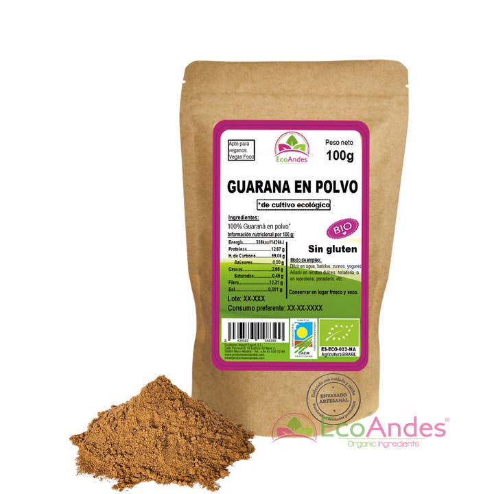 Guaraná en polvo 100g - BIO para venta al por mayor de ECOANDES