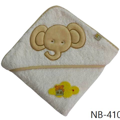 Geborduurde Babyhanddoek Met Capuchon voor wholesale door Noty Baby