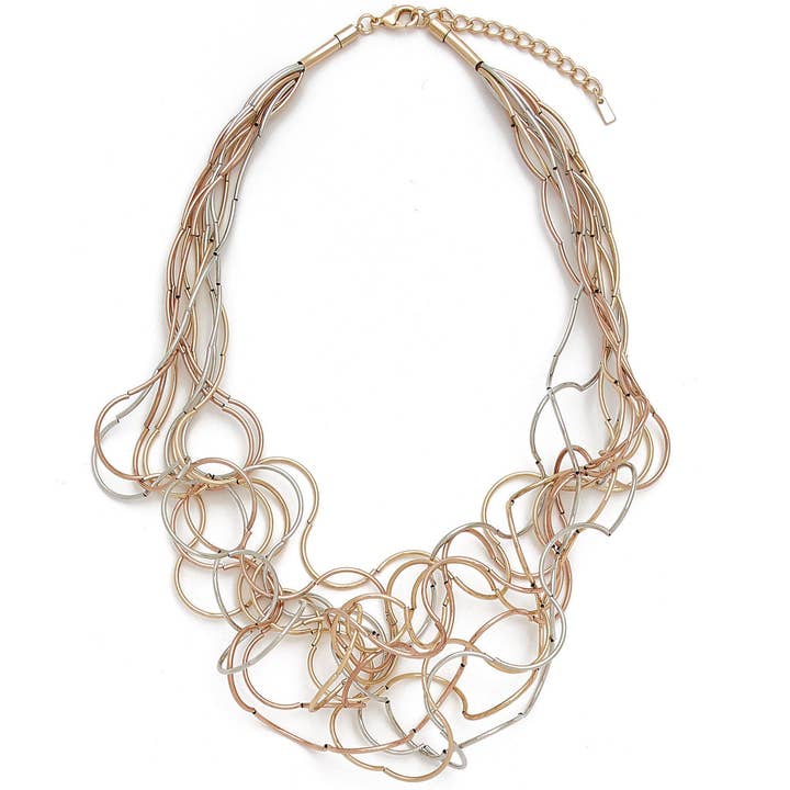 Kosa Jewels – Großhandel Gliederhalskette – Angelica Mehrreihige, trommelige Halskette6