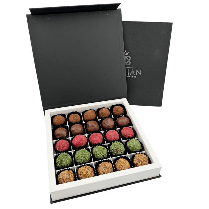 Chocolate truffles mixed flavour 25 pieces for wholesale by The Belgian Chocolate Makers