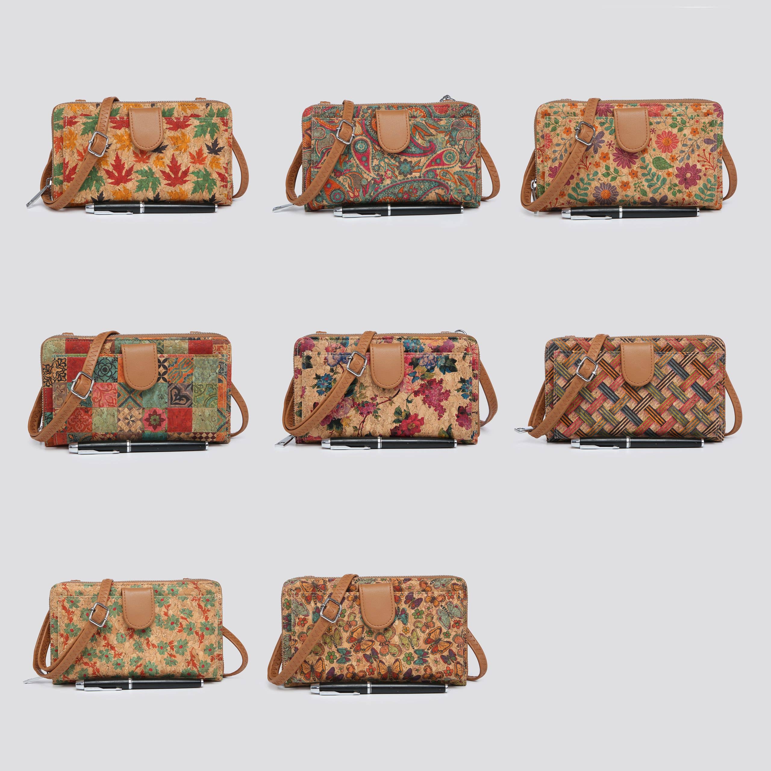 House of Milano - Wholesale Crossbodytas - Dames - Kurken Bloemenprint Crossbody Tas # JNY3150N20258