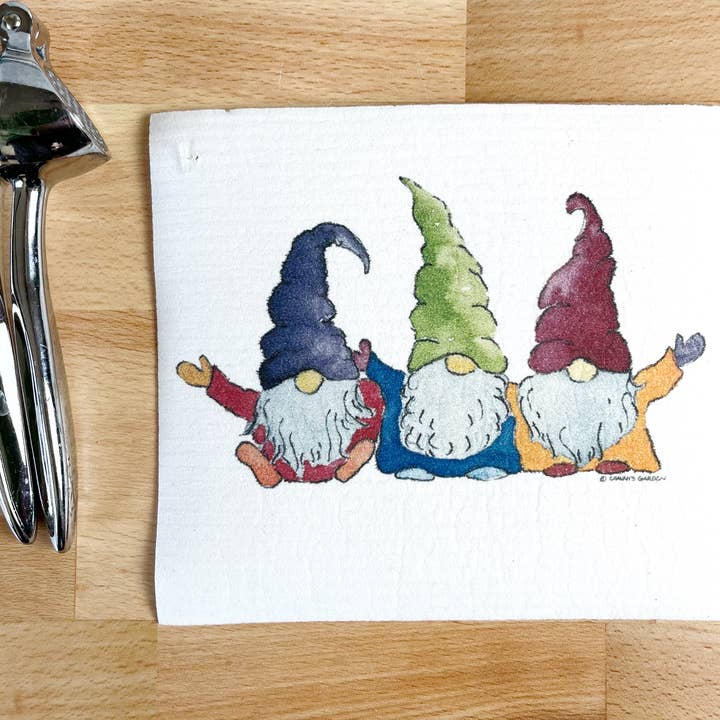 Gnomes Swedish dishcloths for wholesale by Chavah's Garden – Chavah's Garden