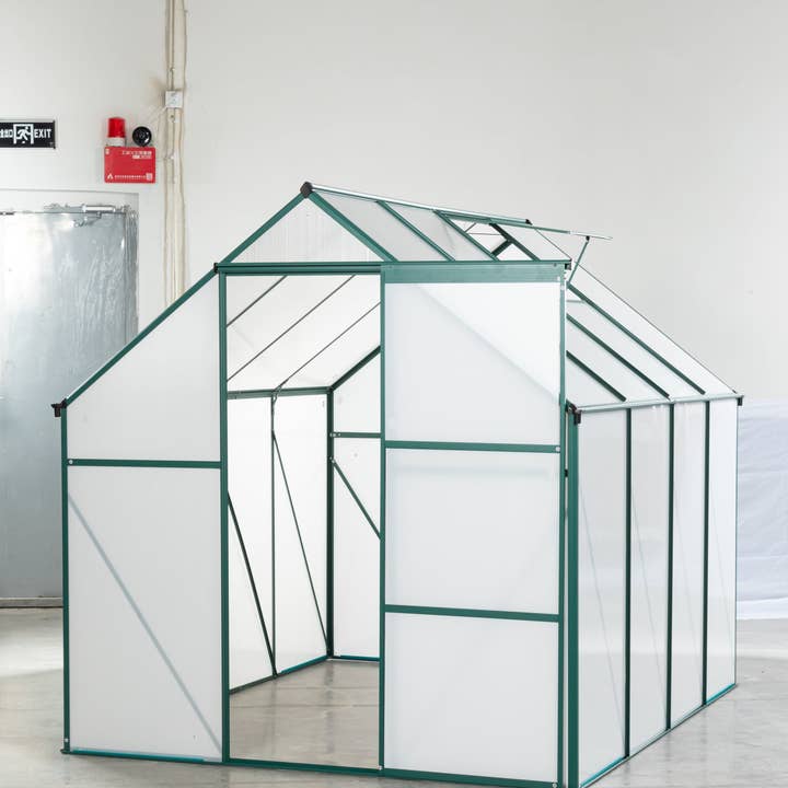 39F Inc. - Wholesale Outdoor Ornament/Decor - Walk-In Green-6 x 8 FT Outdoor Patio Greenhouse Sliding Door26