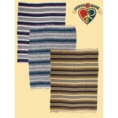 Gypsy Rose – Großhandel Überwurfdecke – Gestreifte Mexican Falsa Decke1