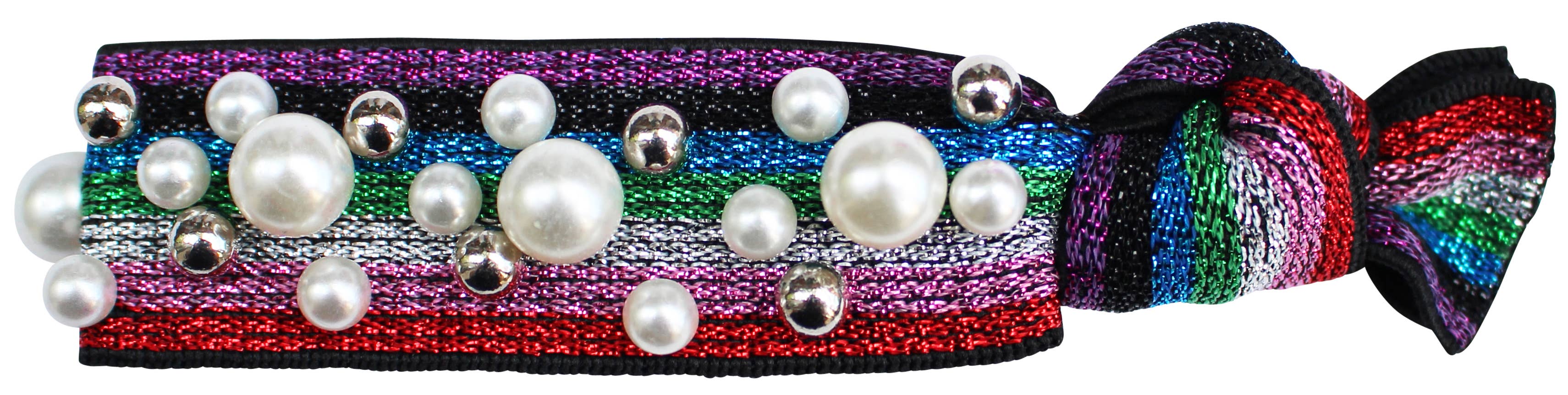 Gemelli – Engroshandel Hårbånd - Dame – Perle Stud Hair Tie9