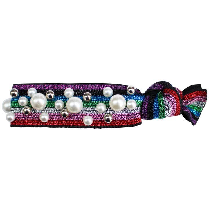 Gemelli – Engroshandel Hårbånd - Dame – Perle Stud Hair Tie9