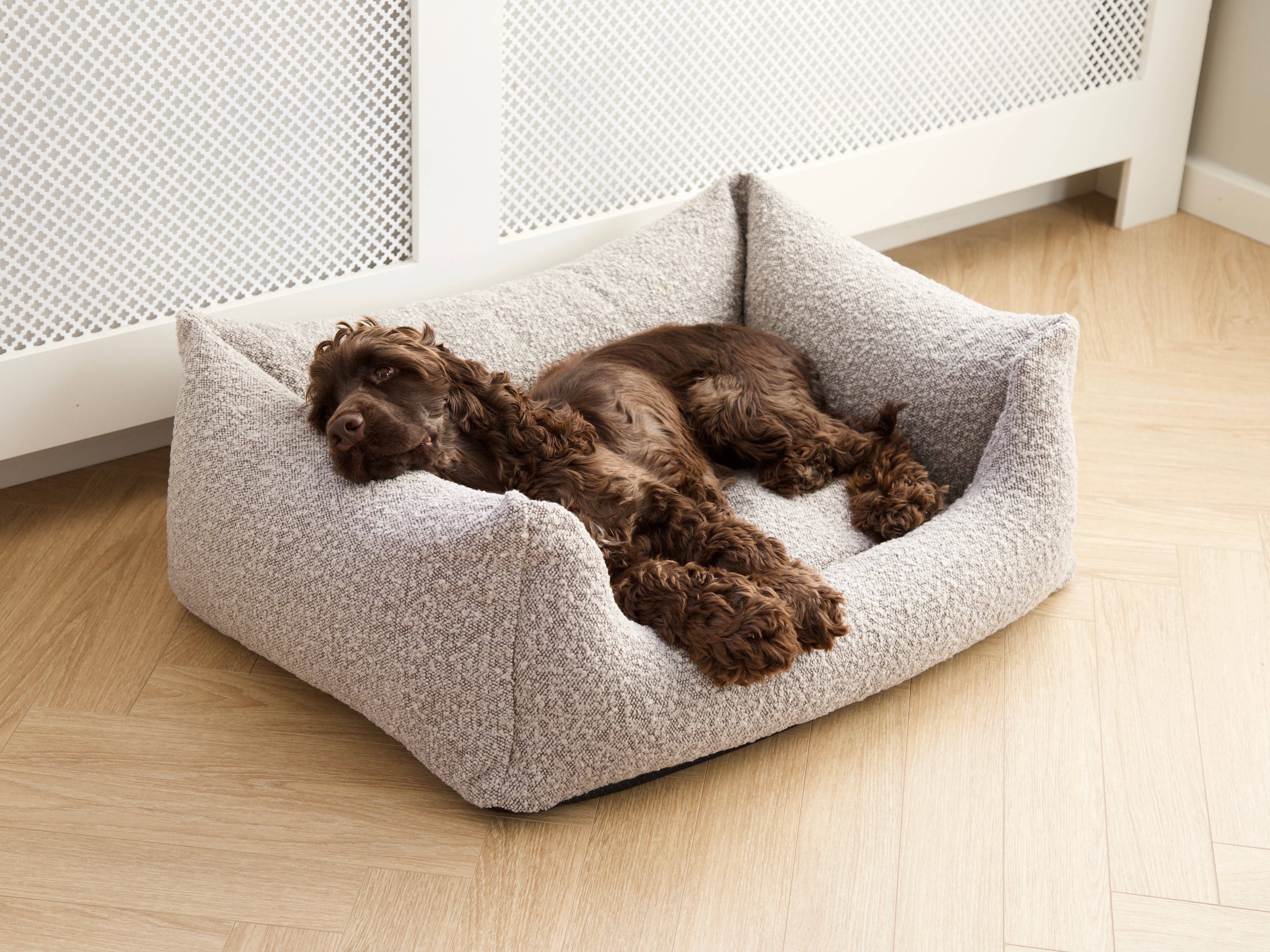 Nordog - Wholesale Bed voor huisdieren - Hond - BILLY hondenmand van bouclé stof in taupe9