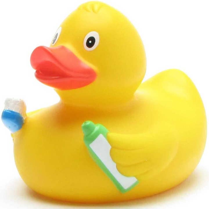 Pato de goma cepillado con dientes - Pato de goma para venta al por mayor de Duckshop