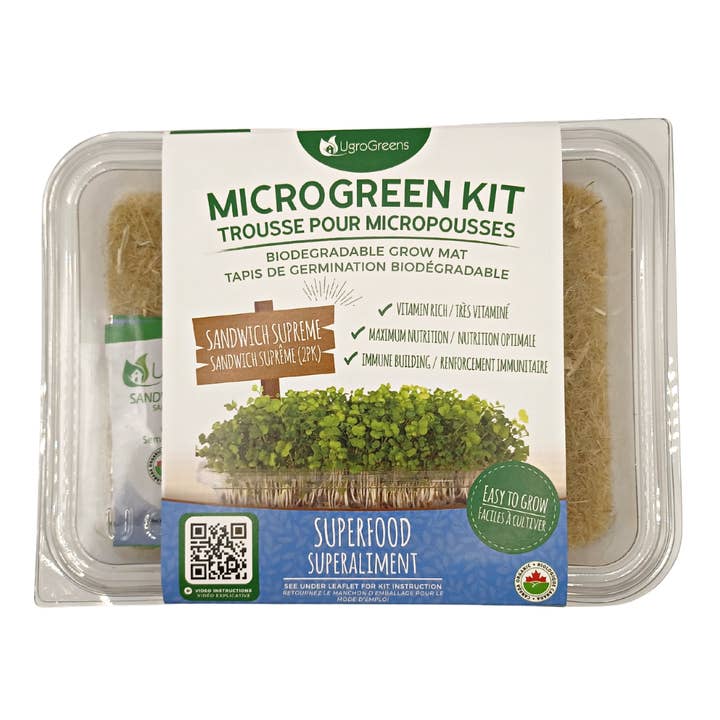 Sandwich Supreme Microgreen Grow kit for wholesale by UgroGreens Ltd.