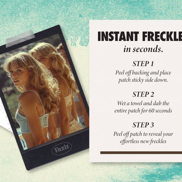 Fazit - Wholesale Temporary Tattoo - Fazit Makeup Patches Brown Faux Fake Freckles Face 8