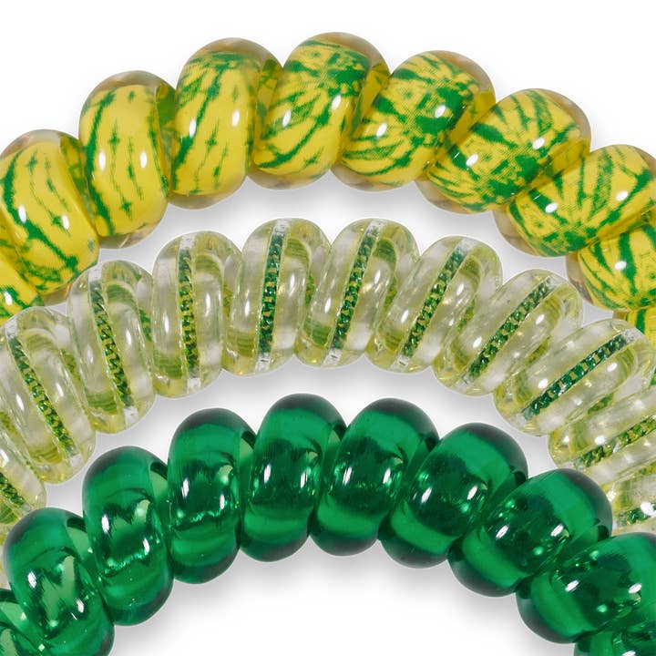 TELETIES - Wholesale Hair Tie - Spiral Hair Coils | Large | Go Ducks! Hair Ties1