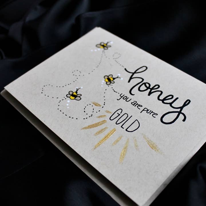 Snail Mail - Wholesale Love Card - Pure Gold2