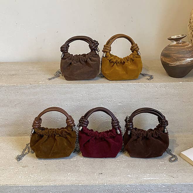 Mini Ruffled Baby Bag Stylish Chain Shoulder Bag for wholesale by The Find Peaks