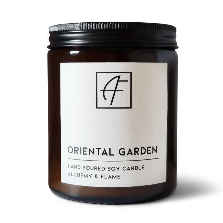 Oosterse tuinkaars 170g | Kaars met houten lont voor wholesale door Alchemy and Flame