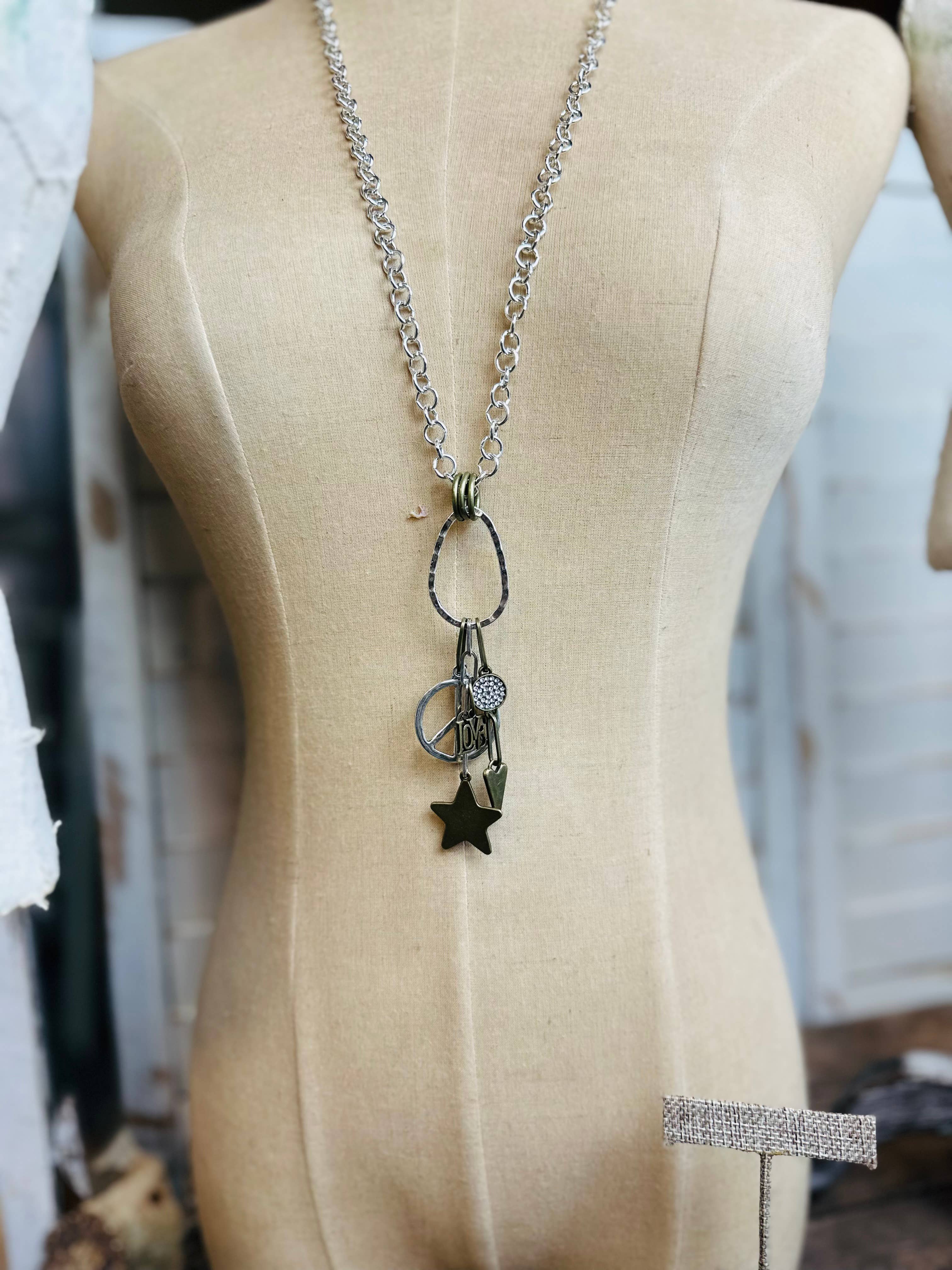 Scooples Jewelry - Vendita all'ingrosso Orecchini pendenti - Pace di Cristallo Bicolore1