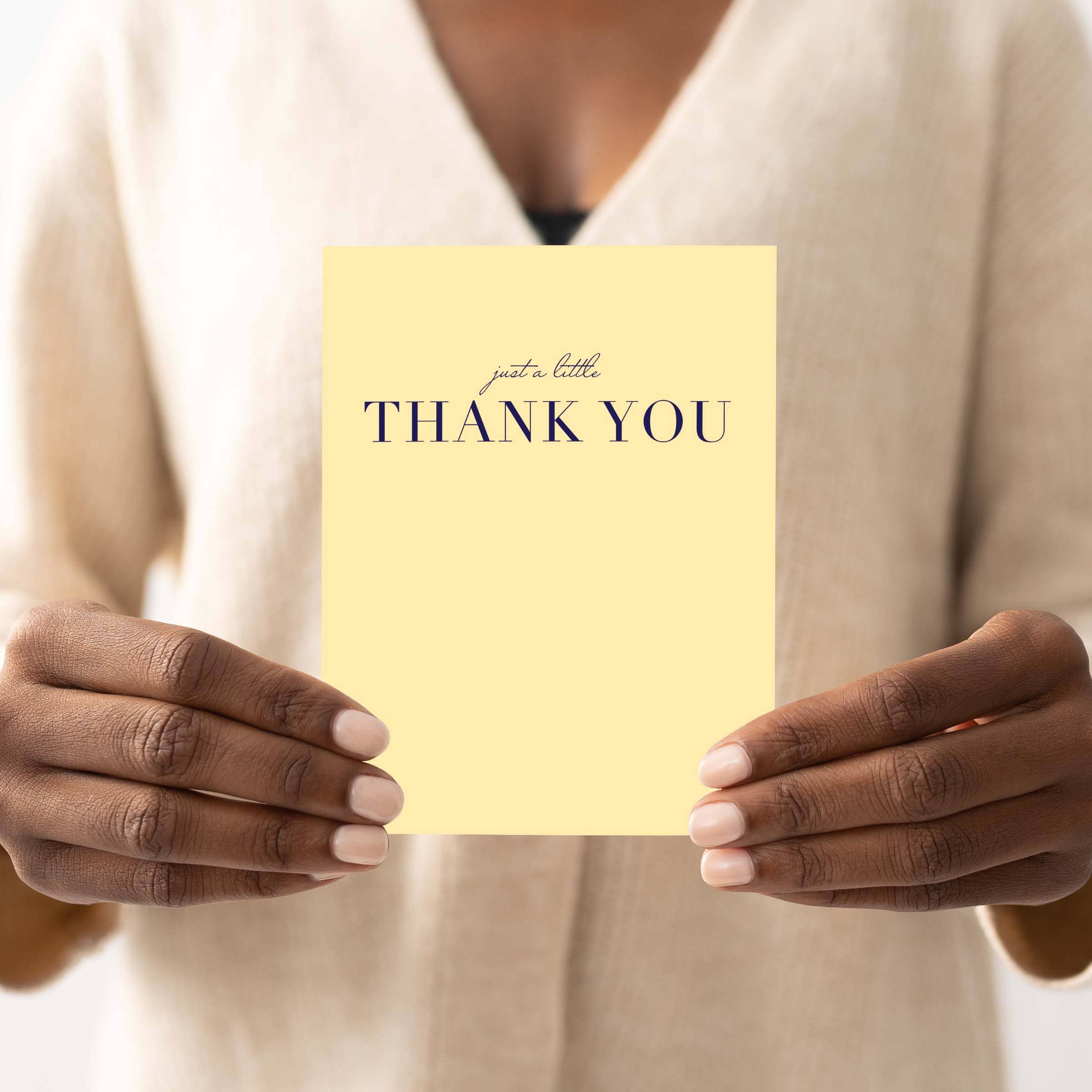 Blú Rose - Wholesale Thank You Card - Just a Little Thank You Greeting Card Set | Box of 84