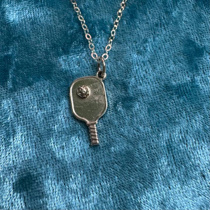 gold fill and bronze pickleball 18" necklace for wholesale by Elizabeth Jewelry