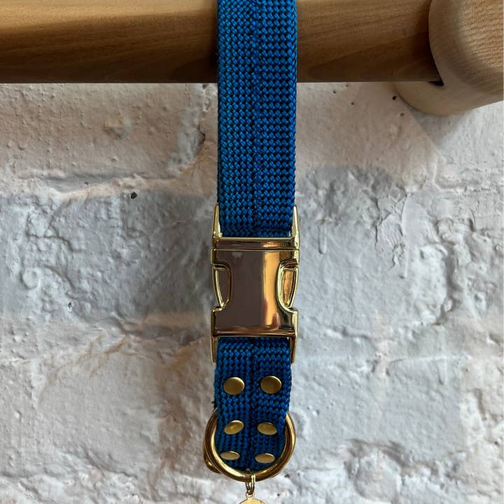 Dexter Large Dog Collar - Night blue for wholesale by Gone to the Dogs