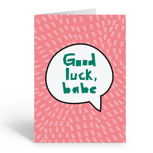 Two Brides Presents - Wholesale Good Luck Card - GOOD LUCK BABE Greeting Card